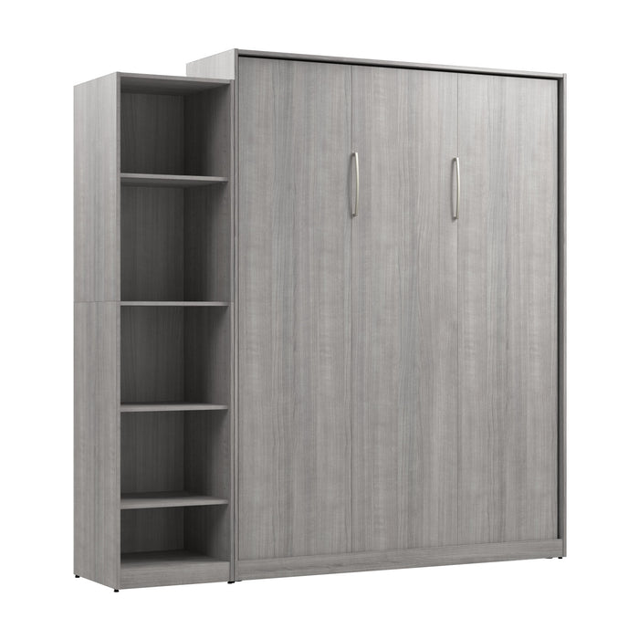 Grand lit escamotable Claremont de Bestar à 5 tablettes - gris platine