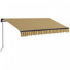 Outsunny 10' X 8' Auvent Retractable, Abri Pare-soleil, Jaune