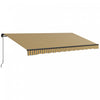 Outsunny 15' X 10' Auvent Retractable, Abri Pare-soleil, Jaune
