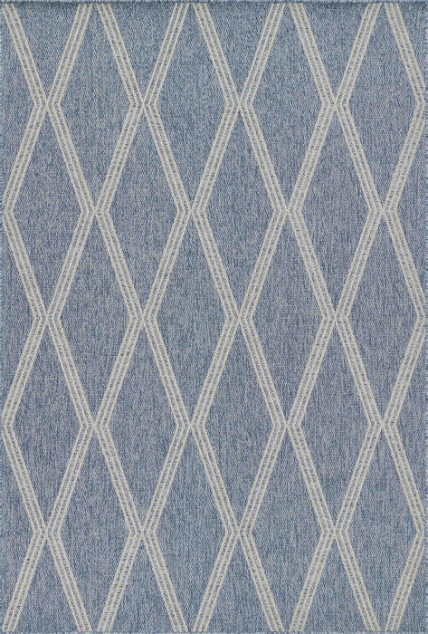 Tapis Transitionnel Cypress 8'0\" x 10'0\" en Bleu