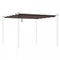 Outsunny Auvent De Pergola De Remplacement Retractable Pour Pergola De 9.8' X 9.8', Remplacement De