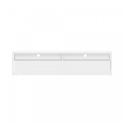 Duncan Contemporary Modern 70" TV Stand in White | Meuble TV contemporain moderne Duncan 70" en blanc