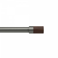 Tringle à rideaux extensible Blok de Umbra gris métallisé de 1 po - 36 po à 72 po