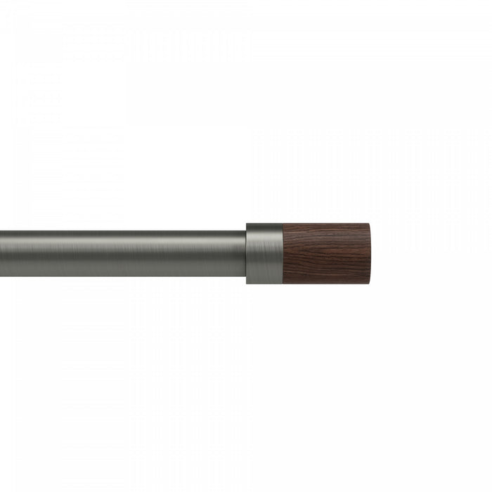  Tringle à rideaux extensible Blok de Umbra gris métallisé de 1 po - 36 po à 72 po