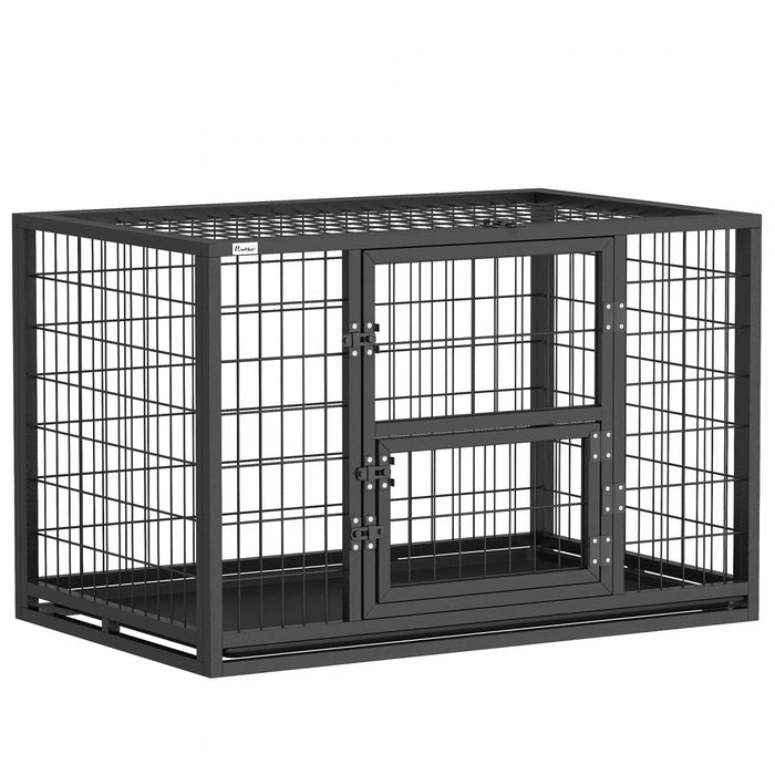 Cage Robuste pour Chien de 94 cm, Chenil Metallique avec Plateau