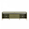 Meuble TV cannele moderne Dumbo 85\" en vert olive