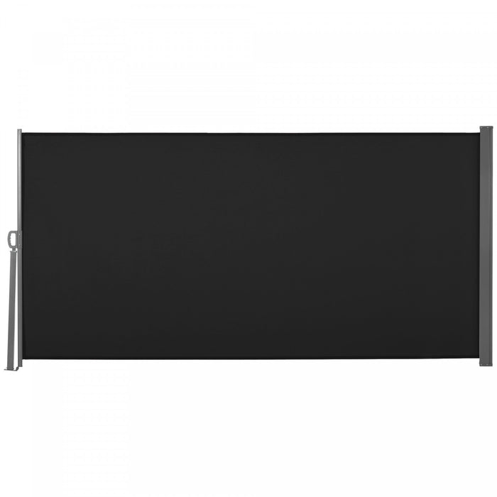 Outsunny Ecran De Confidentialite Pliant Pour Auvent Lateral 118 X 63, Noir
