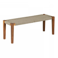 Banc Agave en corde - beige et naturel