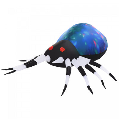 Homcom 4ft Spider Inflatable Halloween Decoration|Homcom Araignee Gonflable D'halloween