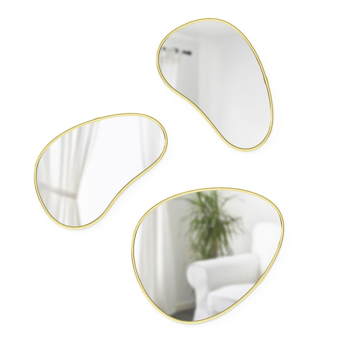 Miroirs Hubba Pebble de Umbra - ensemble de 3