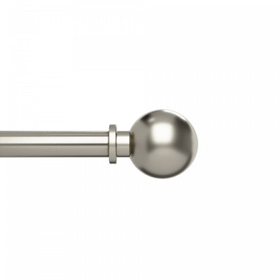 Umbra Bolas Nickel Expandable 1" Curtain Rod - 72"-144" | Tringle à rideaux extensible Bolas de Umbra nickel de 1 po - 72 po à 144 po