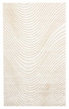 Tapis Contemporain/Moderne Sienna 5'0\" x 8'0\" en Ivoire