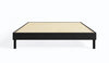 Cadre de grand lit plateforme Smart Base Essential en métal - noir