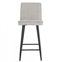  Tabouret de bar Marielle rembourre taupe (ens. de 2)
