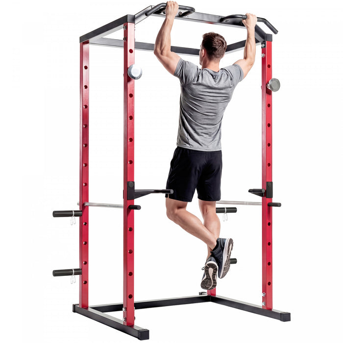 Cage de musculation Soozier, capacite de 450 kg avec hauteur reglable pour salle de sport a domicile
