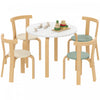 Qaba Ensemble table et chaises pour enfants, table et chaises en bois, vert