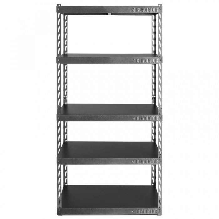 Étagère EZ Connect de 36 po de largeur à 5 tablettes de 18 po de profondeur de Gladiator - granite martelé