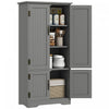 HOMCOM Garde-manger de cuisine, armoire de rangement au sol avec etageres