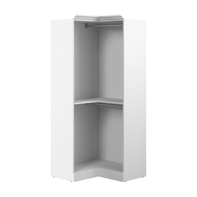 Bestar Versatile 36 W Corner Closet Organizer - White|Organisateur de garde-robe en coin Versatile de Bestar de 36 po (L) - blanc