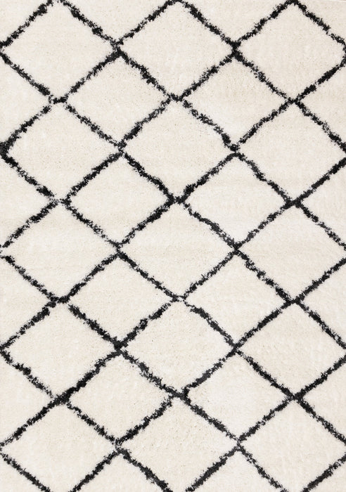 Carpette Taylor à motif de treillis pour l'intérieur - 6 pi 7 po x 9 pi 6 po