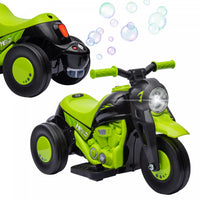 Qaba Velo Electrique, Voiture A Bulles, 3 Roues, Moto Electrique Alimentee Par Batterie 6 V Pour Enf