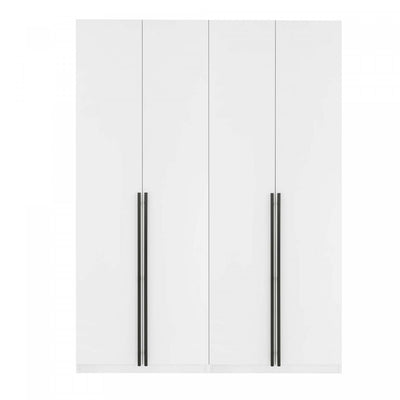 Lee Modern 32" Wardrobe Closet in White - Set of 2 Armoire | Armoire moderne Lee 32" en blanc - Ensemble de 2