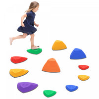 Outsunny Pierres D'equilibre Pour Enfants, Parcours D'obstacles, Jeu Sensoriel, Exterieur Et Interie