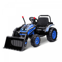 Aosom Bulldozer Pelle 6v Alimente Par Batterie Double Moteur Tracteur De Construction Musique Phare