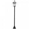 Outsunny 2 Pcs Led Lampes De Jardin Lampadaire Solaire Lanterne Patio Chemin Passerelle Exterieur Resistant A L'eau Commutateur Automatique 6-8 Heures Noir