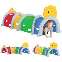 Qaba Tunnel Pour Enfants A Ramper, Tunnel De Jeu Pour Enfants A L'interieur Et A L'exterieur, Struct