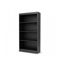  Bibliothèque Axess à 4 tablettes - noir solide