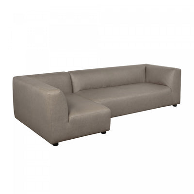 Lukas Contemporary Modern 118" Left-Facing 2-Piece Sectional Sofa in Taupe | Canape sectionnel moderne contemporain Lukas 2 pieces, 300 cm, angle gauche, coloris taupe