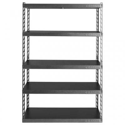 Gladiator 48" Wide EZ Connect Rack with Five 24" Deep Shelves - Hammered Granite|Étagère EZ Connect de 48 po de largeur à 5 tablettes de 24 po de profondeur de Gladiator - granite martelé
