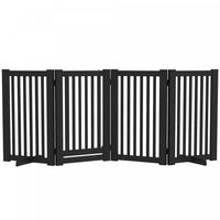 Pawhut Barriere Autoportante En Bois Pour Animal Domestique - Barriere D'interieur Pliable Pour Chie