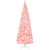 Homcom Arbre De Noel Artificiel Floque De Neige Avec Lumiere Led