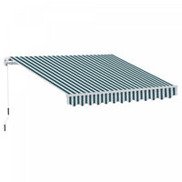 Outsunny 10x8pi Auvent De Terrasse Retractable Manuel Resistant A L'eau Pare-soleil Exterieur Pont F
