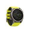  Titanium With Amp Yellow/graphite Silicone Band