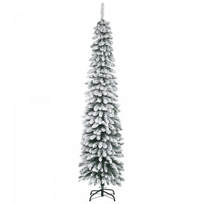 Homcom 7' Artificial Christmas Tree With Realistic Branches Green|Homcom Arbre De Noel Artificiel Floque De Neige De 7ft