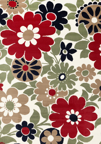 Florence Botanical Indoor Area Rug - 4'7" x 6'7"|Carpette Florence à motifs botaniques pour l’intérieur - 4 pi 7 po x 6 pi 7 po