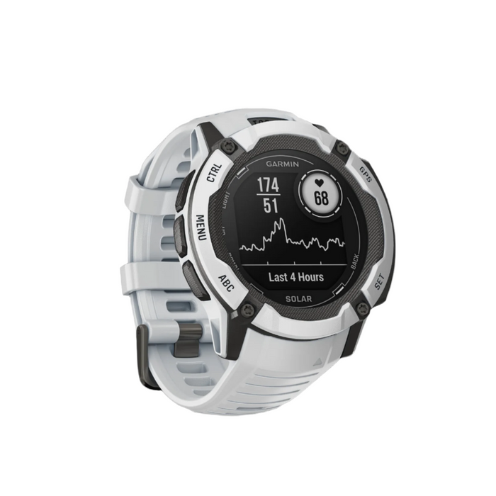 Garmin Instinct® 2x Solar Gps Montre Intelligente - Suivi De La Sante Et De La Condition Physique Avec Gnss Multi-bande - Pierre Blanche