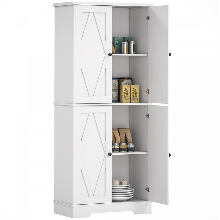 HOMCOM Armoire de rangement, garde-manger de cuisine de 71 po