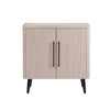 Jodie – Cabinet d’appoint cannele style milieu du siecle de 31\" en chene blanchi
