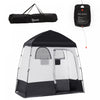 Outsunny Tente De Douche Avec Sac De Douche, Sol, Sac De Transport, Noir