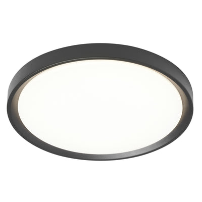 Dainolite Frida Flush Mount 30w Sandy Black Finish Lamp|Plafonnier affleuré Frida de Dainolite avec fini noir sablé et ampoule de 30 W
