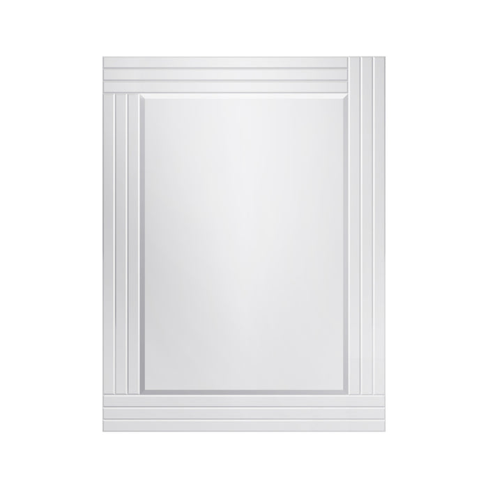 Foundry Miroir Rectangulaire Tout en Verre de 30 Pouces Chrome