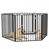 Pawhut Parc Pour Chien, 6 Panneaux De 31.5