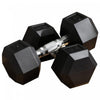 Ensemble d'halteres en caoutchouc Soozier 2 x 25 livres, halteres de main pour l'entrainement physique a domicile, au bureau ou en salle de sport