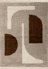 Carpette Bella à motifs de formes abstraites - 5 pi 3 po x 7 pi 7 po