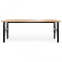 Établi de 8 pi à hauteur réglable en bois franc de Gladiator - granite martelé