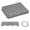 Outsunny Remplacement Dehousse D'auvent Exterieur En Tissu 11'x10'